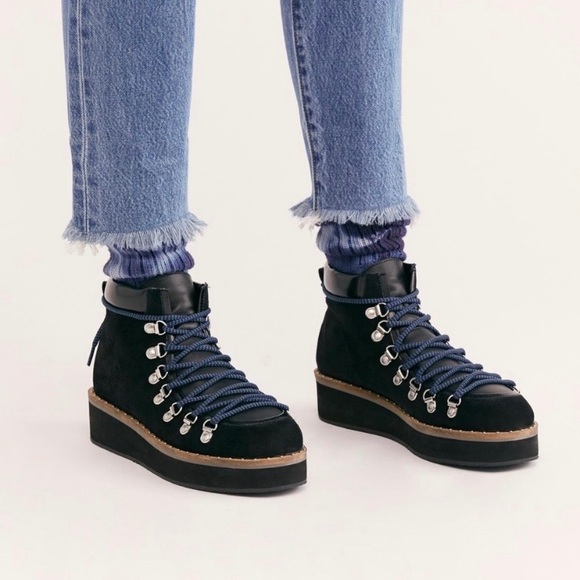 Free People Shoes - New Size 38 Free People Black Durango Hiker Boots